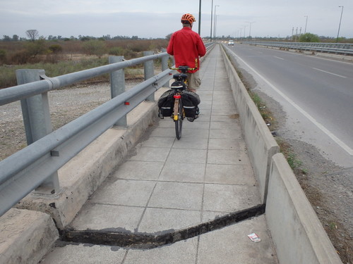 Quite the 'gap' on the bridge.